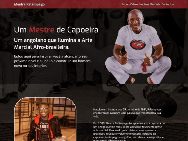 Projecto - Site - Mestre Relâmpago